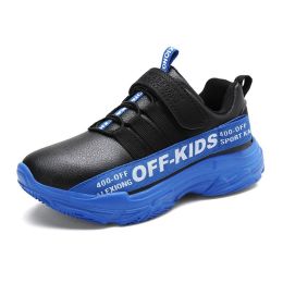 Kids Running Shoes Waterproof Sport Shoes Boys Sneakers Tenis Infantil Light Outdoor Antislip Big Children Shoe Chaussure Enfant (Color: Blue, size: 1.5)