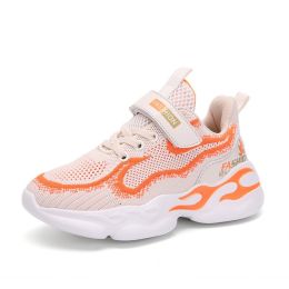 Sports Running Shoes Kids Girls Sneakers Teenager Trainers Breathable Casual Outdoor Tennis Shoes Girl Black Pink Big Size 37-38 (Color: Pink Kids Shoes, size: 12.5)