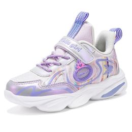 Children Casual Sport Shoes Fashion Breathable Non-Slip Kids Sneakers For Girls Lightweight Running Shoes Winter Walking Shoes (Color: Purple, size: 36)