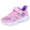 Grey Kids Running Shoes Summer Hollow Sneakers Breathable Mesh Sport Shoes Children Butterfly Pattern Footwear Chaussure Enfant