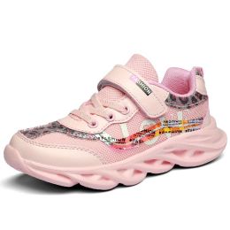 Kids Sneakers Girls' Lightweight Shoes Running Sport Shoes Boys Fashion Casual Walking Shoes Children Pu Leather Tenis Sneakers (Color: Meifen, size: 33)