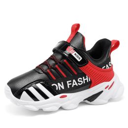 Kids Sport Shoes Running Shoes Girls Sneakers Tenis Infantil Pink Breathable Antislip Shoes Comfortable Kids Shoes For Girl (Color: Black Red, size: 34)