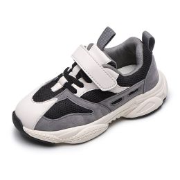 Children Sport Shoes Boys Breathable Sneakers Casual Outdoor Tenis Infantil Non-Slip Kids Running Shoes Girls Chaussure Enfant (Color: Black Grey Shoes Kid, size: 10)
