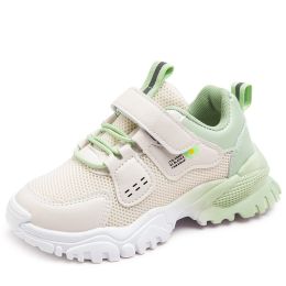 Kids Sneakers Leather Children Shoes Girls Running Shoes Trainers Tenis Infantil Basket Sport Shoes Walking Flats Spring Autumn (Color: White Sneakers, size: 12.5)