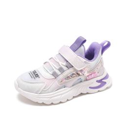 Kids Sneakers Children Shoes Waterproof Running Shoes Non-slip Mesh Trainers Sport Shoes Pink Girls Chaussure Enfant Tenis Shoe (Color: Purple Mesh, size: 12.5)
