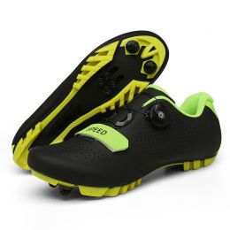 Professional Road Cycling Shoes Mtb Bike Sneakers Men Sports Flat Cleats Bicycle Shoes Mountain SPD Women Racing Speed Sneaker (Color: Black Mtb, size: 39)