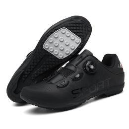 Professional Road Cycling Shoes Mtb Bike Sneakers Men Sports Flat Cleats Bicycle Shoes Mountain SPD Women Racing Speed Sneaker (Color: Gold, size: 41)