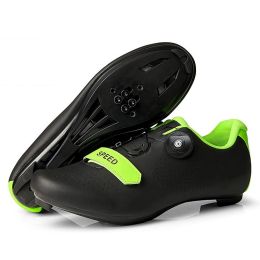 Professional Road Cycling Shoes Mtb Bike Sneakers Men Sports Flat Cleats Bicycle Shoes Mountain SPD Women Racing Speed Sneaker (Color: Multi, size: 45)