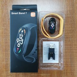 M7 Smart Watch Waterproof Fitness Tracker Heart Rate Pedometer Smart Bracelet (Color: M7-Usb (Yellow))
