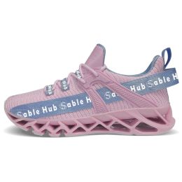 Sable Hub Women Running Shoes Athletic Tennis Walking Non Slip Blade Style Sneakers | Women Casual Shoes (Color: Pink, size: 38)