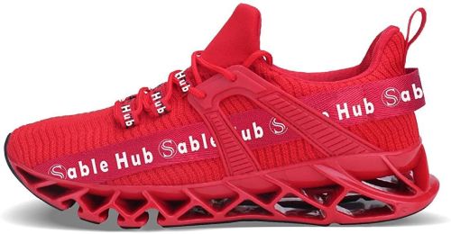 Sable Hub Women Running Shoes Athletic Tennis Walking Non Slip Blade Style Sneakers | Women Casual Shoes (Color: Red, size: 36)