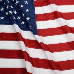 American Flag 10x15 ft 8x12 ft 6x10 ft 5x8 ft 4x6 ft 3x5 ft  2x3 ft Outdoor Heavy Duty Embroidered Stars USA Flag Sewn Stripes Fade Resistance Brass G (size: 4X6Ft)