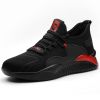 Four Seasons Men Women Work Protection Safety Shoes Fly Weaving Mesh Breathable Anti-smashing Anti-piercing PU Sole High Quality