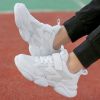 Women Children Mesh Leather Casual Shoes Soft Breathable Cozy Boy Girl Kids Running Sneaker Student Spring Summer Autumn Outdoor