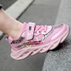 Kids Sneakers Girls' Lightweight Shoes Running Sport Shoes Boys Fashion Casual Walking Shoes Children Pu Leather Tenis Sneakers