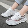 Kids Sneakers Girls' Lightweight Shoes Running Sport Shoes Boys Fashion Casual Walking Shoes Children Pu Leather Tenis Sneakers