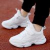 Women Children Mesh Leather Casual Shoes Soft Breathable Cozy Boy Girl Kids Running Sneaker Student Spring Summer Autumn Outdoor