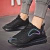 JJ tiger The latest color matching couples sky Eye air cushion shoes for men and women casual sports shoes (36-46 optional)