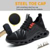Spring Summer Autumn Men Steel Toe Cap Protect Work Safety Shoes Fly Woven Mesh Breathable Insulation Kevlar Anti-piercing Women