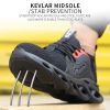 Spring Summer Autumn Men Steel Toe Cap Protect Work Safety Shoes Fly Woven Mesh Breathable Insulation Kevlar Anti-piercing Women