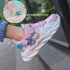 Kids Sneakers Lightweight Girls Running Sport Shoes For Girls Leather Tenis Casual Walking Shoes 3D Decoration Sports Shoes