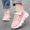 Sports Running Shoes Kids Girls Sneakers Teenager Trainers Breathable Casual Outdoor Tennis Shoes Girl Black Pink Big Size 37-38