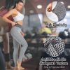 High Waist Yoga Pants Women's TIK Tok Leggings Butt Lifting Workout Tights Plus Size Sports Shapewear (Light Grey, M)