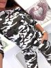 Sports and leisure sexy camouflage thread long-sleeved suit fashion women suit