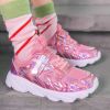 Brand Kids Running Shoes Summer Sneakers Girls Breathable Mesh Sport Shoes Sequins Children Shoes Non-slip Soft Chaussure Enfant
