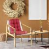 Rocking Chair Cushion 2 Pieces Back Seat Sets with Non-Slip Ties Polyester Fiber Filling 
Comfortable for Indoor Home Office Car